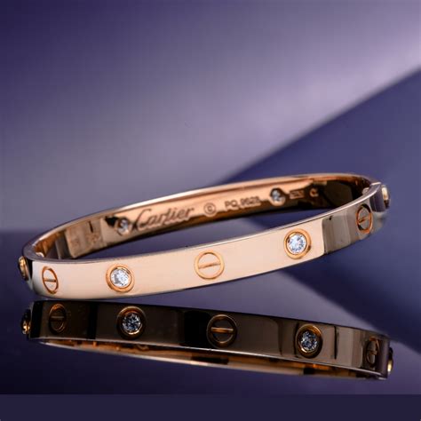 cartier replica love bracelet real gold|cartier love bracelet serial numbers.